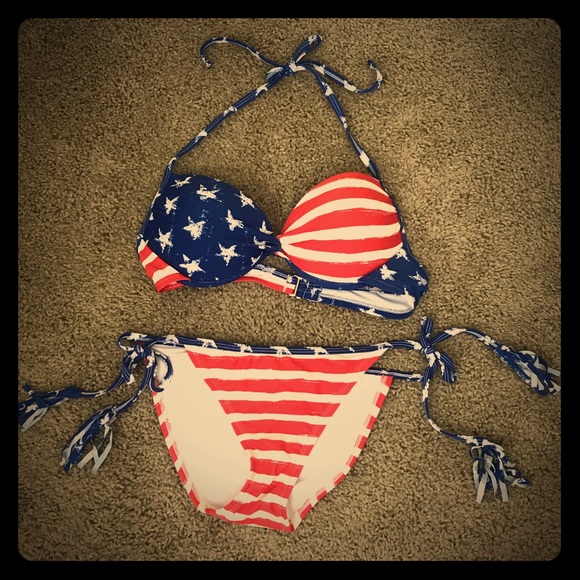 Xhilaration Other - Xhilaration American Flag Bikini
